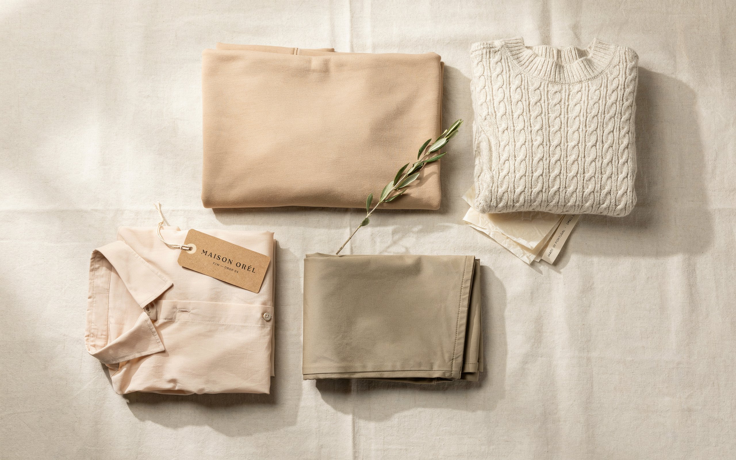 Small-batch garment production on a factory floor
